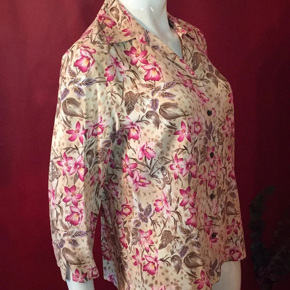 NWT SAG HARBOR SILK BLOUSE SIZE S - Picture 6 of 7